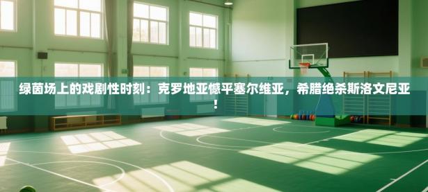 绿茵场上的戏剧性时刻：克罗地亚憾平塞尔维亚，希腊绝杀斯洛文尼亚！